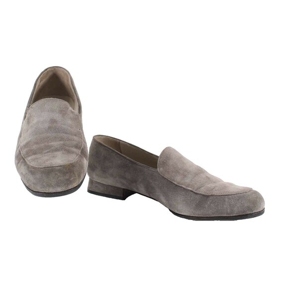 Coco Sz 8/38B Costa Taupe Upper Suede .5" Slip On Flats - Picture 1 of 9